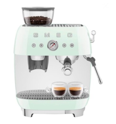 SMEG Manual Espresso Machine_Pastel Green