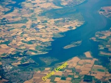 Photo 6x4 Osea Island and the Blackwater Estuary from the air Taken from  c2012
