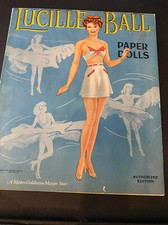 Lucille Ball paper dolls, 1945 Saalfield UNCUT, NEW CONDITON