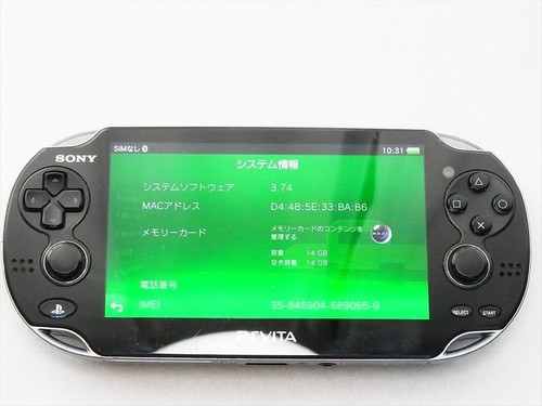 Sony PS Vita PCH-1100 Crystal Black 16GB Card Wi-Fi versione giapponese #126 - Foto 3 di 15
