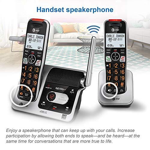 AT&T BL1024 DECT 6.0 4Handset Cordless Phone for 4 Handset, Silver