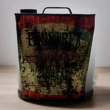 ACEITE DE MOTOR PENETREX 10W30 ~ LATA DE PUBLICIDAD DE 2 GALONES Quaker Oil Co.