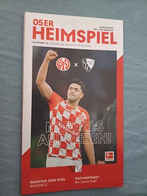 PROGRAMM 05er HEIMSPIEL #13 FSV MAINZ 05 v VFL BOCHUM 2023/2024 BUNDESLIGA 