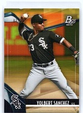 Yolbert Sanchez 2021 Bowman Platinum #TOP-46 SN Chicago White Sox #/50