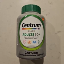 Centrum Silver Men and Women 50+ Multivitamin Supplement 220 Tablet Exp 07/2026+