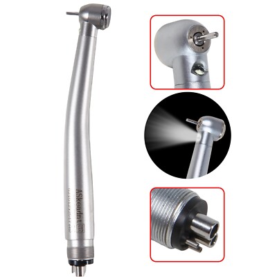 Dental Fiber Optic E-generator LED High Speed Handpiece Turbine 4 HOLES M4 ADM