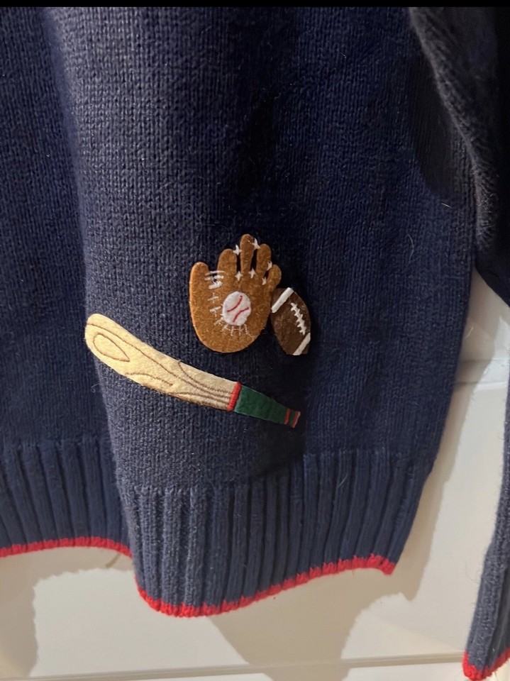 Kitestrings Cardigan Sweater Boys Size 12/14 Christmas sweater with