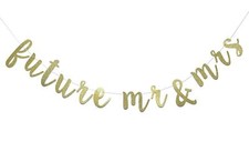 Future Mr  Mrs Banner for Engagement Bridal Shower Bride and Groom Party Dec...