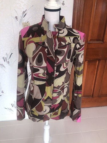 Emilio Pucci, Emilio Pucci giacca lana stampa iconica vintage