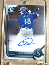 2022 Charlie Welch 1st Bowman Chrome Rookie Autograph RC MINT 🔥🔥🔥