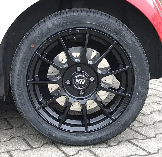 MSW 85 Alufelgen smart 453 fortwo Ganzjahresreifen Vredestein 16 Zoll schwarz - Bild 3 von 4