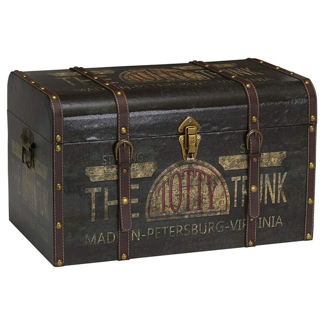 Household Essentials 92431 Large Vintage Decorative Storage Trunk eBay