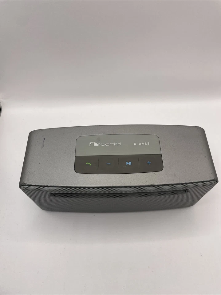 Altavoz inalámbrico Bluetooth 4.0 Nakamichi plateado mate BTSP80 Foto 2 de 4