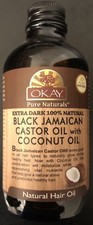 black jamaican Pure 100 castor oil Extra Dark 100 Natural With Coconut Oil 4oz