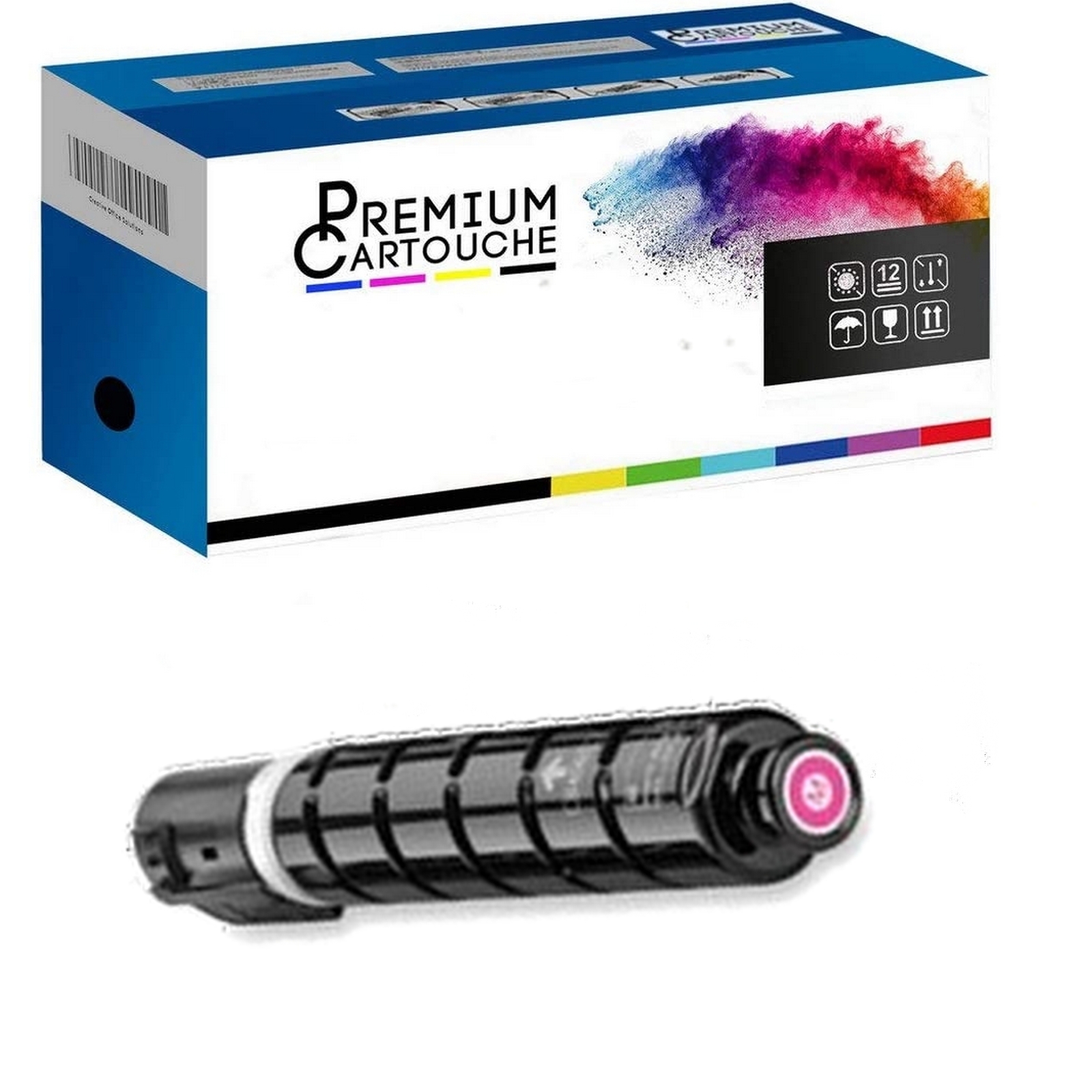 Toner CEXV47 compatible Canon magenta 8519B002 laser pour imageRUNNER