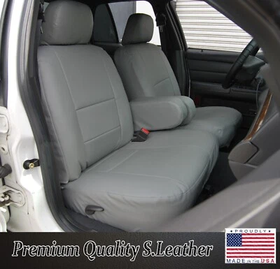 for FORD CROWN VICTORIA 1998-2011 IGGEE S.LEATHER CUSTOM FIT 2 FRONT SEAT COVERS - Bild 1 von 4