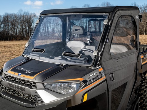 SuperATV Scratch Resistant Vented Full Windshield for Polaris Ranger XP 1000 - Picture 4 of 9
