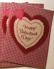 4 Valentine's Day American Greetings With Envelopes Unused Cards