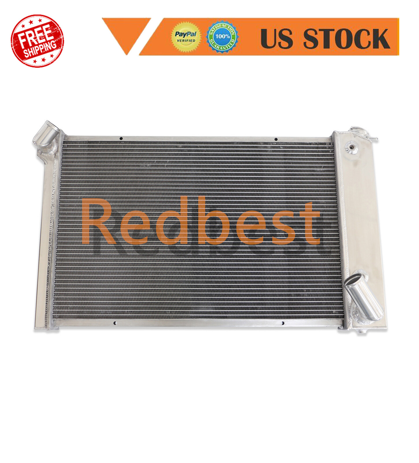 3 ROW ALUMINUM RADIATOR FIT 1969-1972 CHEVY CORVETTE 350 SMALL BLOCK 5. ...
