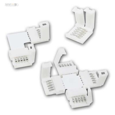 LED RGBW Stripe Verbinder Brücken Adapter Steckverbinder Kabel 5 Pin Zubehör