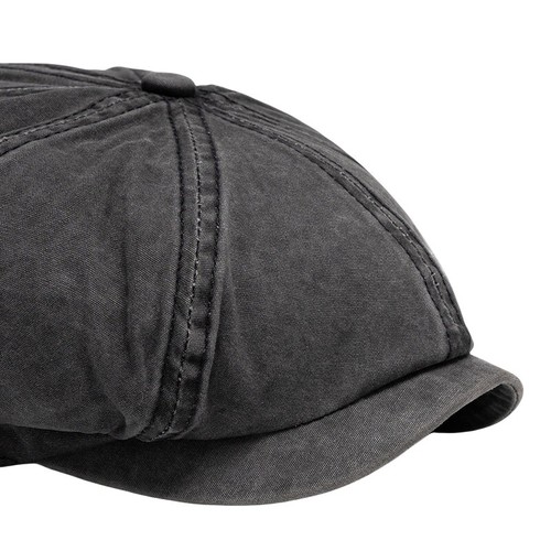 Men Cotton Octagonal Ivy Flat Summer Hat Newsboy Duckbill Spring Painter Cap - Picture 2 of 11