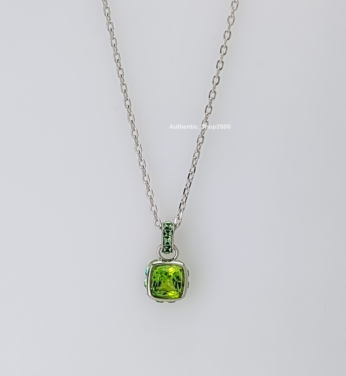 ★SWAROVSKI★ Birthstone Green Necklace 5651706 (August) NEW w Box SWAROVSKI Green Crystal August Birthstone Pendant