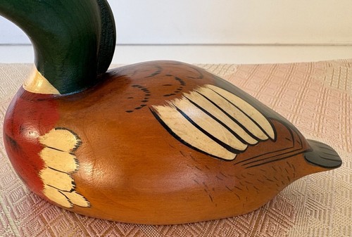 Vintage 'Red Breasted Merganser' Decoy - Solid Wood Body - Near New - Decoy Shop - Picture 11 of 12