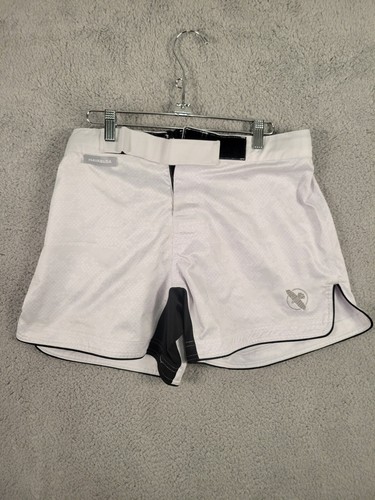 Hayabusa Hex Mid-Thigh Fight Shorts White