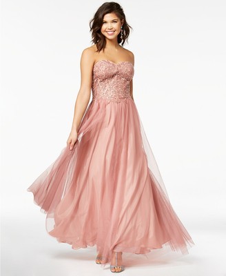 blondie nites strapless gown