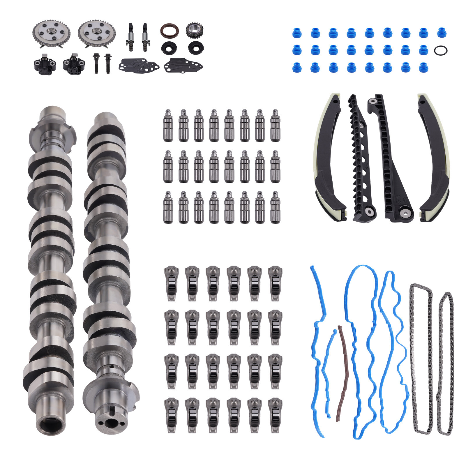 Camshafts Lifters Rocker Arms Timing Chain Kit For Ford F150 Expedition 1Z6250BB
