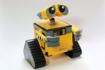 Wall-E robot toy with moving head and arms unopened bubble bath Disney RARE