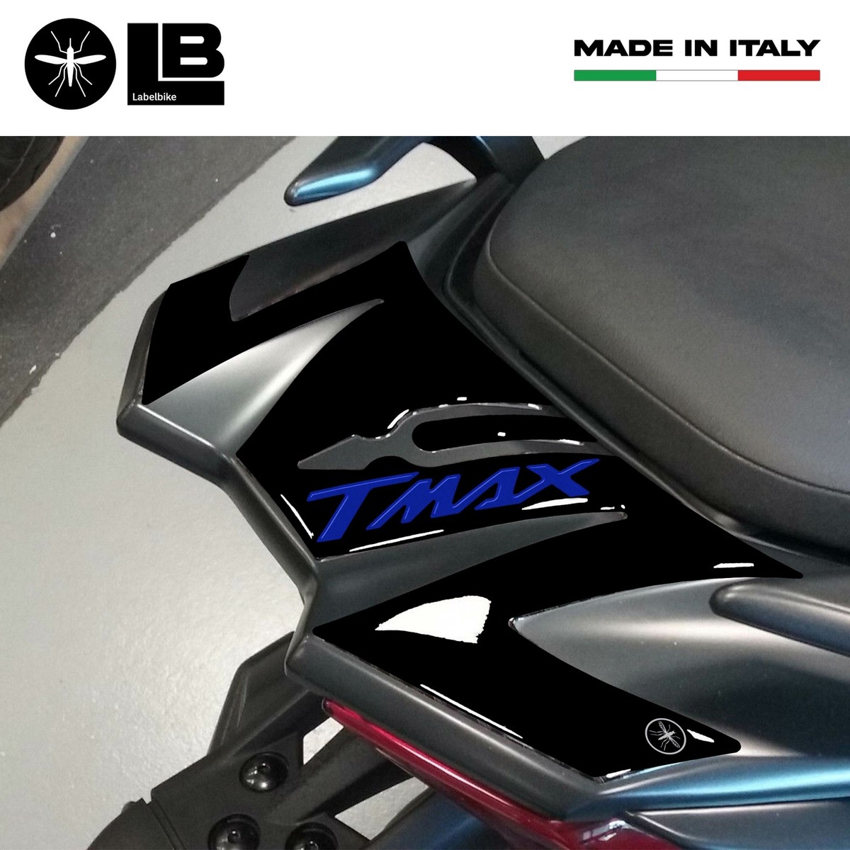 Labelbike Harz-Aufkleber Für Yamaha TMAX 530 – 3D Design, Handgefertigt In Italien