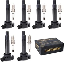 Set of 6 Ignition Coil Pack and Spark Plugs for Lexus ES300 RX300 Toyota Avalon