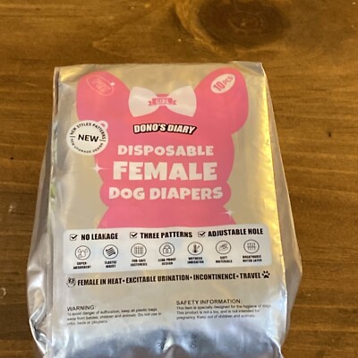 Disposable female dog diapers XXS Dono s Diary 10pcs