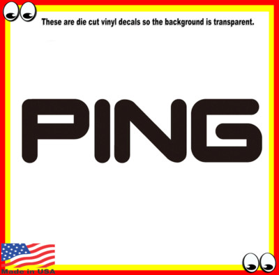 Ping Golf Decal Sticker Logo for car van truck cart tool box locker bike