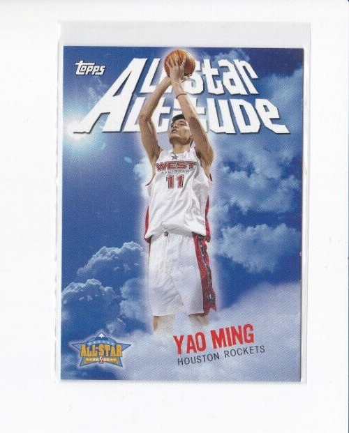 2005-06 Topps Yao Ming Basketball All-Star Altitude Insert Card Free Shipping