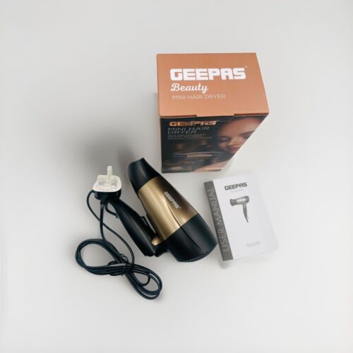 GEEPAS Mini Hair Dryer 1600W Gentle Drying - Picture 3 of 7