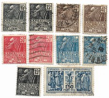 France, 1930 / 1931 - YT 270 / 271 / 272 / 272a / 273 / 274, nuancier + 270 neuf