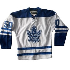Toronto Maple Leafs Gustavsson #50 Reebok Jersey Mens L Fight Strap Hockey NHL
