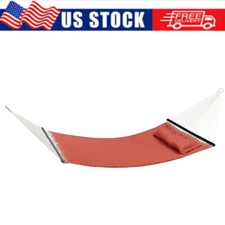 Tree Hammock Double Hammock with Pillow Backyard Garden Heavy-duty Hammock, Red