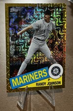Randy Johnson /50 GOLD RETRO 1985 SILVER PACK MOJO SP Topps 2020 Mariners