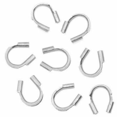 Beadalon Wire Guardians / Thread Protectors 0.022 dia. Silver Plated (144 pcs)