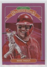 2020 Panini Donruss Optic Diamond Kings Retail Pink Prizm Mike Trout #9 1o3