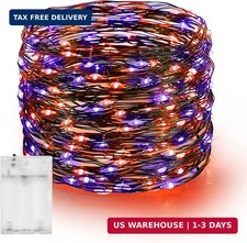 Dazzle Bright Halloween Fairy String Lights, 20FT 60 LED Copper Wire Battery Ope