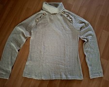Neu ! Rollkragen Pullover  Gr XL beige