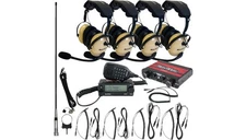 NavAtlas NNT20 4-Seat Over-The-Head Intercom/Radio and Headset Kit Beige