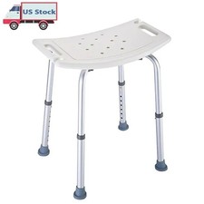 Shower Chair Seat 350lb Bath Stool Padded Height Adjustable Bathtub Seat Bench
