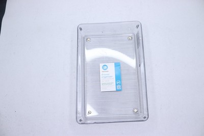 Idesign Linus Drawer Organizer Plastic Clear 6'' x 9'' x 2'' 52606CX