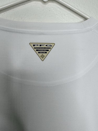 NWT Columbia PFG Shirt Men's 2XL White Omni Freeze Long Sleeve Cooling See Pics* - Picture 15 of 19
