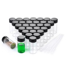 20ml Clear Small Glass Vials 30pcs with Screw Caps30pcs